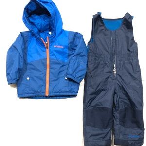 Columbia 18-24M Blue Snowsuit winter coat Like New